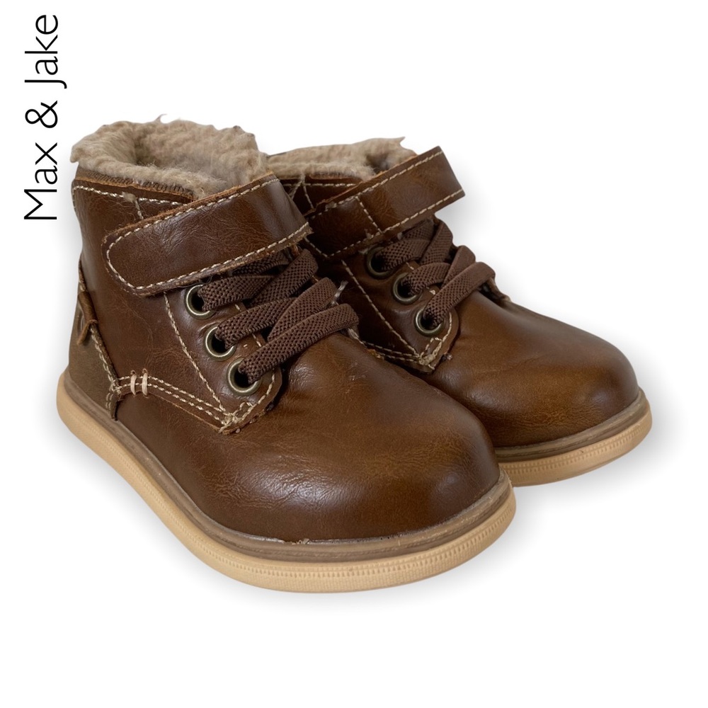 DSW Max & Jake Kids Colby Fleece Lined Boots Size 5